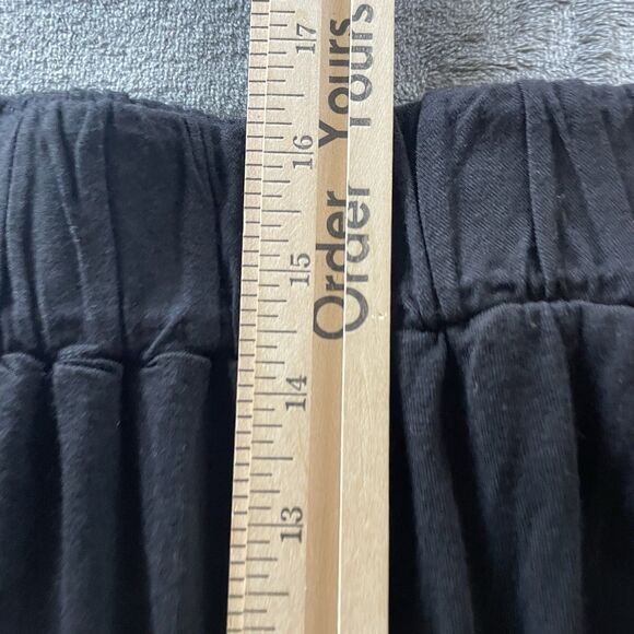 Free People Beach Pants Womens Large Black Ultra High Rise Flowy Wide Leg Crop - Picture 8 of 12